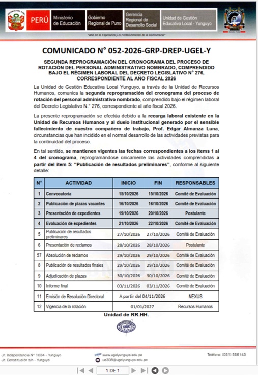 Imagen Comunicado